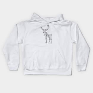 Origami Stag Kids Hoodie